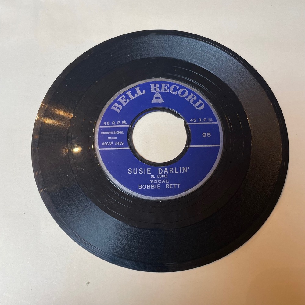 Rockin' Robin / Susie Darlin' 45 RPM Record Bell‎ Records Gary King Bobbie Rett